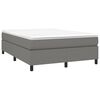 vidaXL Boxspring posteľ s matracom tmavosivá 140x200 cm látka