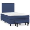 vidaXL Boxspring posteľ s matracom modr&aacute; 120x200 cm l&aacute;tka