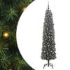 vidaXL Umel&yacute; vianočn&yacute; stromček Zelen&aacute; 180 cm PVC, oceľ a plast