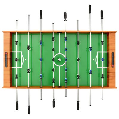 vidaXL Skladací stolný futbal bledohnedý 121x61x80 cm