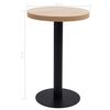 vidaXL Bistro stol&iacute;k bledohned&yacute; 50 cm MDF
