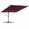 vidaXL Roma Parasol Červená 286 x 285 x 265 cm Polyester a hliník