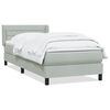 vidaXL Box Spring Posteľ s matracom Svetlosiv&aacute; 100x220 cm Zamat