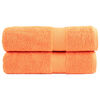 vidaXL Premium sprchov&eacute; uter&aacute;ky SOLUND 2 ks Orange 70x140 cm 600 gsm