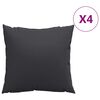 vidaXL Dekorat&iacute;vne vank&uacute;&scaron;e 4 ks čierne 40x40 cm l&aacute;tka