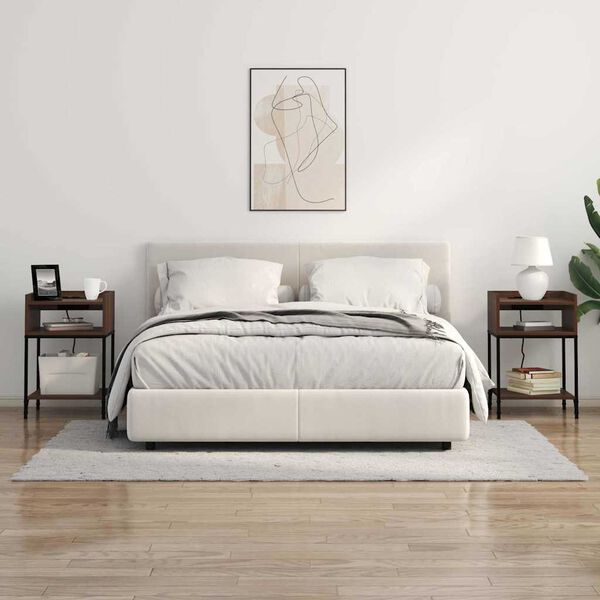 vidaXL Nočn&yacute; stol&iacute;k Hned&yacute; dub 40 x 40 x 61 cm Kompozitn&eacute; drevo