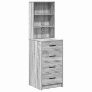 vidaXL Highboard Sivý dub sonoma 40 x 41 x 135 cm Kompozitné drevo