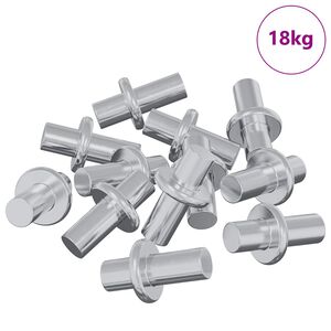 vidaXL Policov&aacute; klin 4500 pcs Strieborn&aacute; 8,6 x 8,6 x 14,6 mm Oceľ