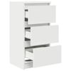 vidaXL Komoda biela 37,5x35x76 cm spracovan&eacute; drevo