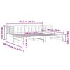 vidaXL Vysúvacia denná posteľ biela 90x200 cm masívna borovica