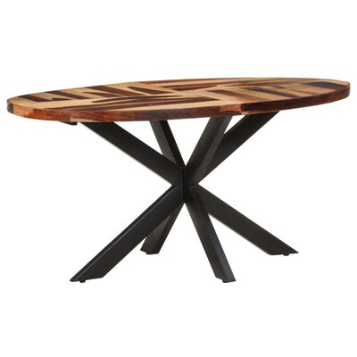 vidaXL Jedálenský stôl 160x90x75 cm masívne akáciové drevo so sheeshamovou povrchovou úpravou