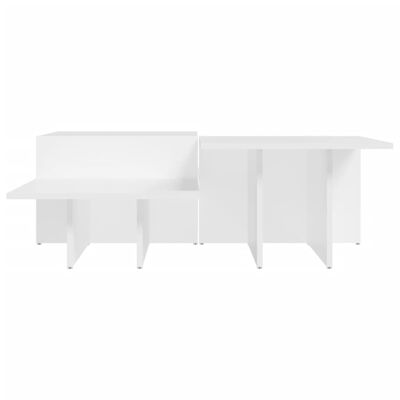 vidaXL Konferenčné stolíky 2 ks biele kompozitné drevo