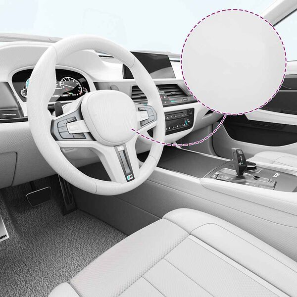 vidaXL F&oacute;lia na automobily 2 ks 4D biela 100x150 cm