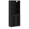 vidaXL Highboard 2 ks Čierny dub 69,5 x 34 x 180 cm