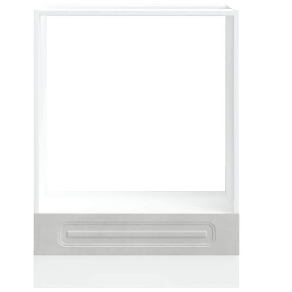 vidaXL Skrinka na rúru Kalmar, betónovo sivé, kompozitné drevo