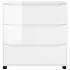 vidaXL &Uacute;ložn&aacute; skrinka Vysok&yacute; lesk bielej 80 x 31 x 81 cm