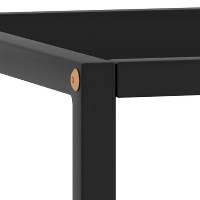 vidaXL Konferenčný stolík, čierny, čierne sklo 90x90x50 cm