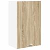 vidaXL Z&aacute;vesn&aacute; skrinka Sonoma dub a biela 50 x 31 x 80 cm