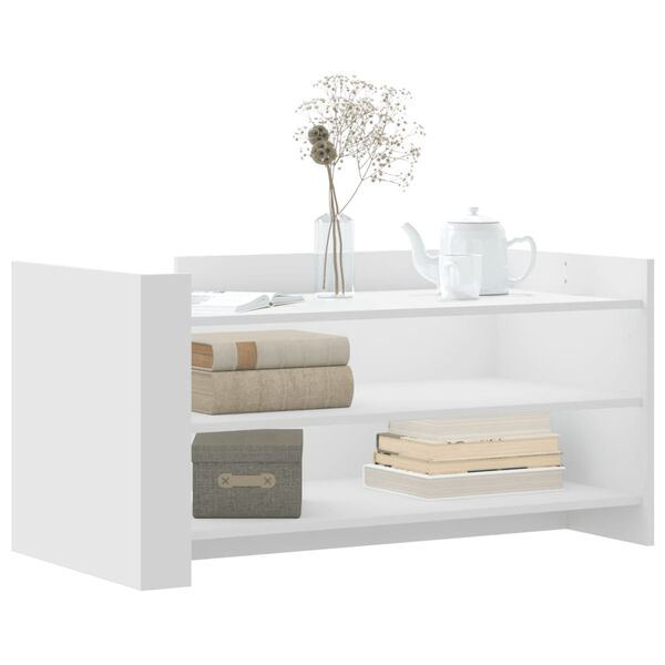 vidaXL Konferenčný stolík biely 100x50x50 cm kompozitné drevo