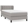 vidaXL Posteľn&yacute; r&aacute;m boxsping s matracom bledosiv&yacute; 90x190 cm l&aacute;tka