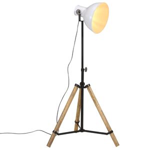 vidaXL Podlahov&aacute; lampa 25 W biela 75x75x90-150 cm E27
