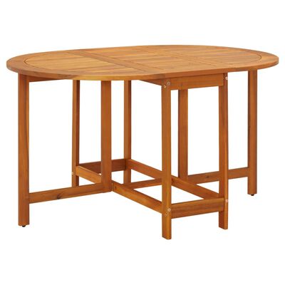 vidaXL Záhradný stôl 130x90x72 cm, akáciový masív