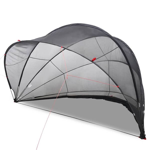 vidaXL Baz&eacute;nov&yacute; kopulovit&yacute; stan Čierna 500 x 500 x 236 cm