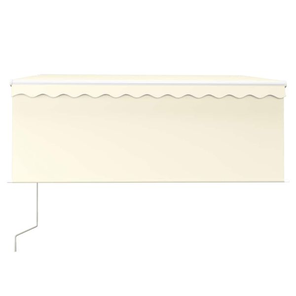 vidaXL Automatick&aacute; mark&iacute;za s tienidlom, LED a senzorom 3x2,5 m kr&eacute;mov&aacute;