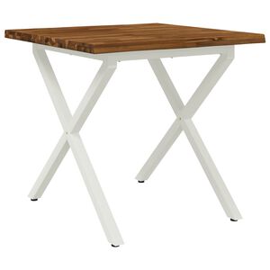 vidaXL St&ocirc;l s živ&yacute;m okrajom 60 x 55 x 75 cm Pevn&eacute; ak&aacute;ciov&eacute; drevo