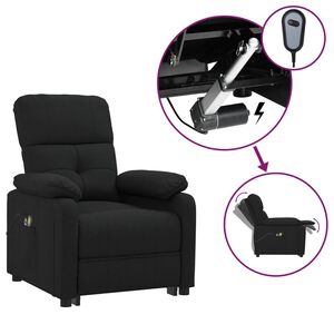 vidaXL Elektrick&eacute; mas&aacute;žne kreslo čierne l&aacute;tkov&eacute;