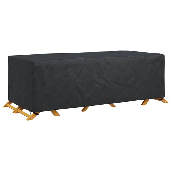 vidaXL Obal na n&aacute;bytok Jednofarebn&yacute; Čierna 300 x 140 x 90 cm 210D