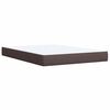 vidaXL Boxspring posteľ s matracom tmavohned&aacute; 140x190 cm l&aacute;tka