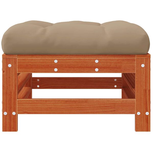 vidaXL Z&aacute;hradn&aacute; podnožka Mas&iacute;vna borovica Voskov&aacute; Hned&aacute;