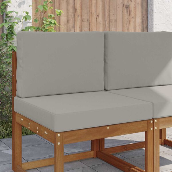 vidaXL Vank&uacute;&scaron; na vonkaj&scaron;iu pohovku 2 pcs Biely Polyester