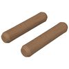 vidaXL Dreven&eacute; kol&iacute;ky 2 pcs Hned&aacute; &Oslash; 8 x 35 mm Dreven&yacute; mas&iacute;v