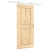 vidaXL Posuvn&eacute; dvere Pr&iacute;rodn&aacute; a biela 90 x 210 cm