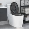 vidaXL Rýchlo uvoľňovacie wc sedátko Antracit 44.5 x 37.3 x 4.3 cm