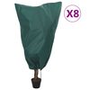 vidaXL Fl&iacute;sov&eacute; kryty na rastliny so &scaron;n&uacute;rkou 8 ks 70 g/m&sup2; 0,8x1,2 m