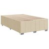 vidaXL Boxspring posteľ s matracom kr&eacute;mov&aacute; 120x190 cm l&aacute;tka