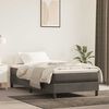 vidaXL Matrac s ta&scaron;tičkov&yacute;mi pružinami stredn&aacute; tvrdosť tmavosiv&yacute; 80x210x20 cm zamat