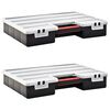 VidaXL Sortiment boxy 2 ks s nastaviteľn&yacute;mi prep&aacute;žkami 460x325x80 mm