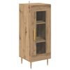 vidaXL Highboard 2 pcs Remeseln&yacute; dub Sklo