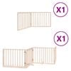 vidaXL Br&aacute;na pre psa s dverami sklad. 6 panelov 480 cm topoľov&eacute; drevo