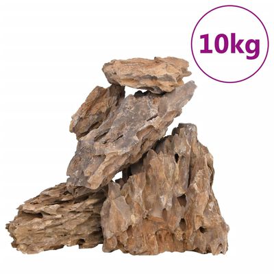 vidaXL Dračie kamene 10 kg viacfarebné 10-30 cm