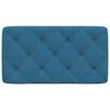 vidaXL Vankúš na čelo postele modrý 90 cm zamat