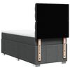 vidaXL Boxspring posteľ s matracom tmavosiv&aacute; 90x190 cm l&aacute;tka