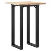 vidaXL Jed&aacute;lensk&yacute; stol&iacute;k v tvare O 50x50x75,5 cm borovica a oceľ