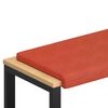 vidaXL Vank&uacute;&scaron; na lavičku man&scaron;estr Červenooranžov&aacute; Hĺbka 35 cm