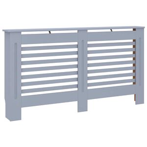 vidaXL Kryt na radi&aacute;tor antracitov&yacute; 152x19x81,5 cm MDF