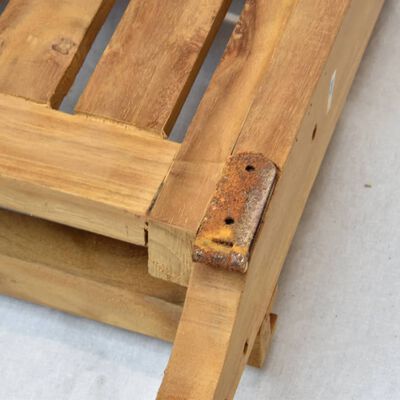 vidalXL 7-dielna vonkajšia jedálenská súprava masívne teakové drevo B kvalita